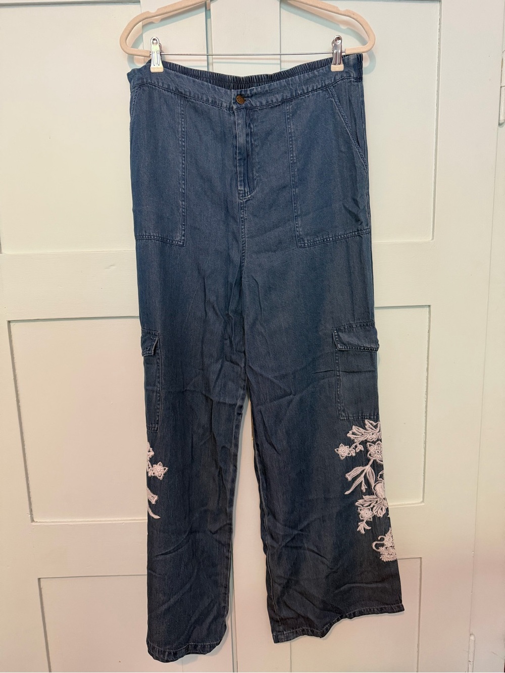 Johnny Was Soft denim pants, Size XL